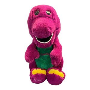 Barney Dinosaur Plush Singing I Love You Stuffed Animal 15 Inch WORKING Vintage